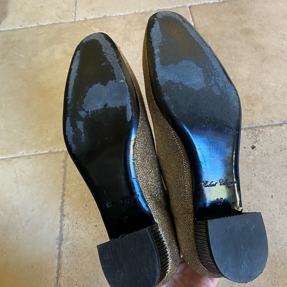 Vintage 1960s Robert Clergerie Gold Metallic Ankle Boots size 37 / 6.5 - Picture 7 of 10